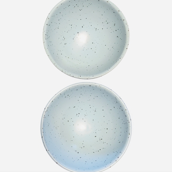 Rae Dunn Speckled Blue Ice Cream Bowls - Picture 2 of 4